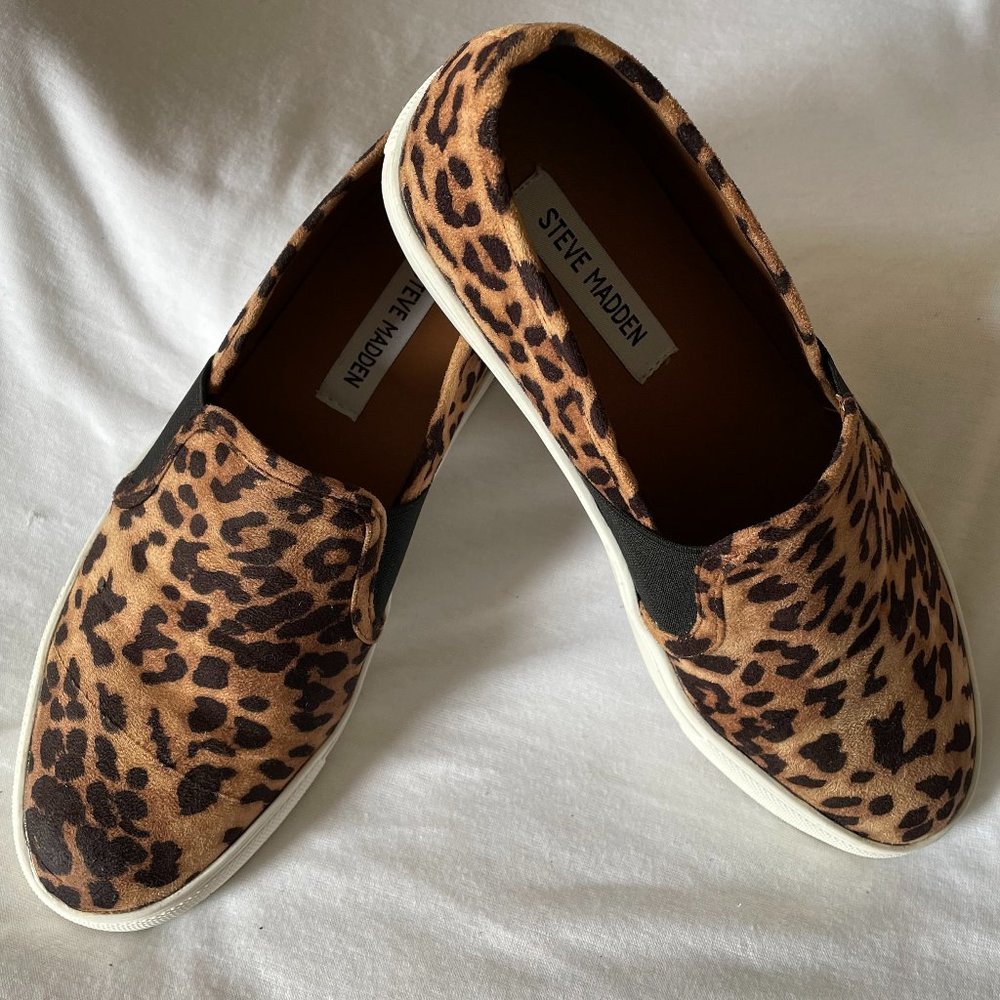 Steve Madden Emlen Cheetah Print Slip On Sneakers Women's Size 9